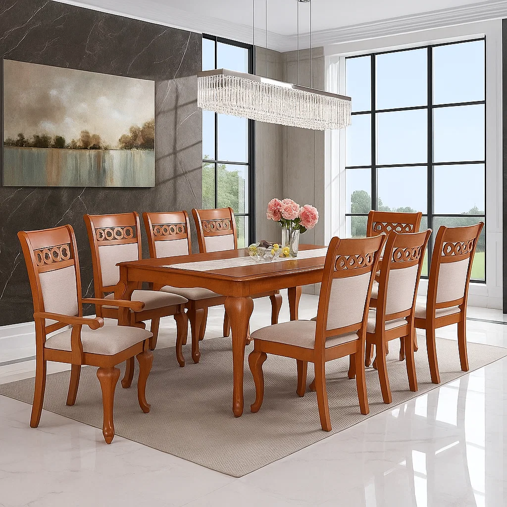 Set Masa RH7062T + 6x Scaune RH8087C + 2x Scaune RH8087CA - Oak [1]