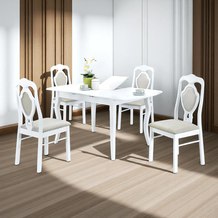 Set Masa RH7211EXT + 4 RH561C White,150x80x76 cm [1]