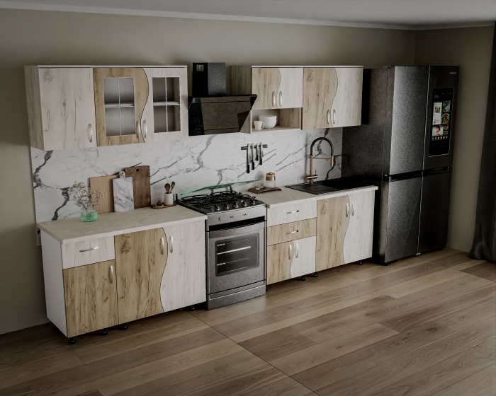 Set Mobila Bucatarie Paula S stejar k001/k002 [4]