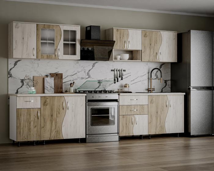 Set Mobila Bucatarie Paula S stejar k001/k002 [3]