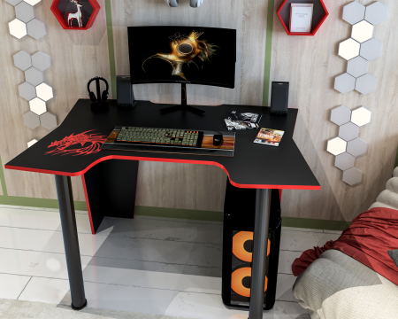 Birou Pc Kl 9.1 Wenge+Rosu [1]