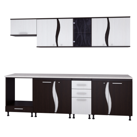 Bucatarie CIP3S - C2 Wenge + Alb [1]