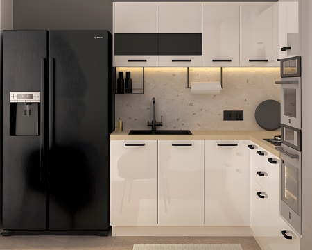 Bucatarie Daria colt V1, Alb [3]