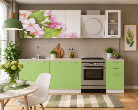 Bucatarii - Bucatarie Famp Mar Verde 200x60x214 cm