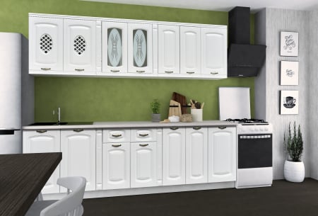 MOBILIER BUCATARIE - BUCATARIE KATIUSA 2 RO 2.6M ALB