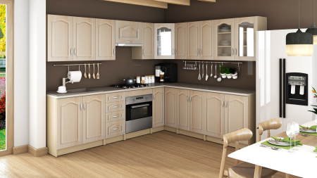 MOBILIER BUCATARIE - BUCATARIE OLEA PE COLT MDF MESTEACAN