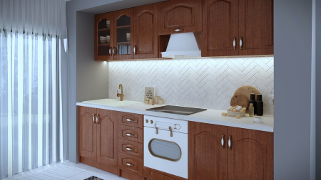 Bucatarie OLEA RO, MDF 2.6M, CALVADOS CU BLAT INTREG [2]