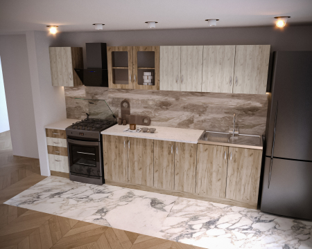 Bucatarie Venus Ro, 260x60x200 cm, K001 + K002 [0]