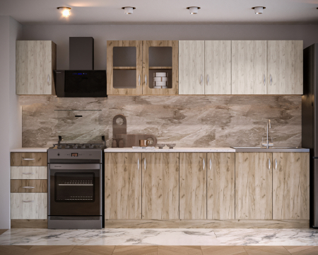 Bucatarie Venus Ro, 260x60x200 cm, K001 + K002 [2]