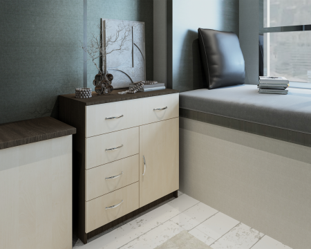 Comoda 1-3-1 Ro, Wenge + Mesteacan [1]