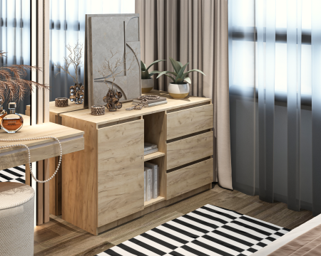 Comoda MP3 stejar k003 [1]