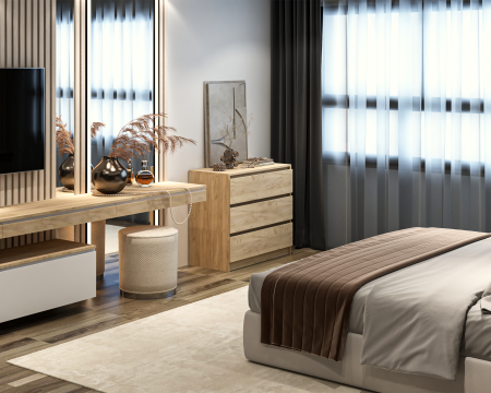 Comoda MP5 3S, 90x44x80 cm, Stejar k003 [5]