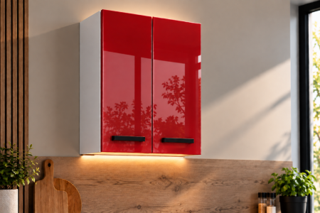 MOBILIER BUCATARIE - Corp superior bucatarie Daria, 60-2u, Acril Rosu