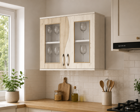 MOBILIER BUCATARIE - Corp superior Paula  80 geam K001/K002