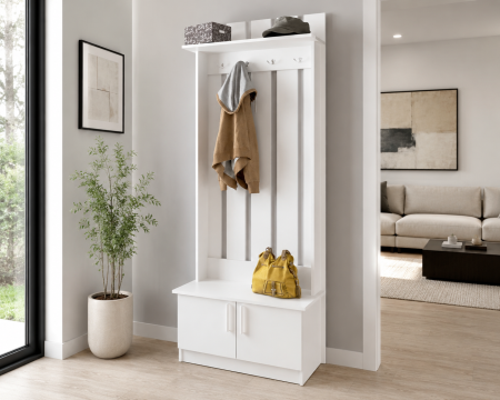 Cuier Yana Alb nimfa 80x37x200 cm