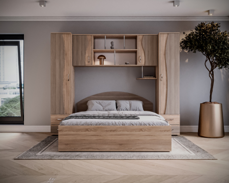 Dormitor Tineret, Sonoma+Truffe 227x51/205x200 cm [0]