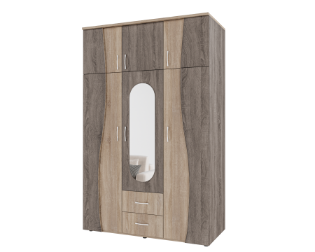 Dulap 3U S 120x50x198cm Sonoma+Truffe [2]