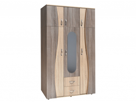 MOBILIER LIVING - Dulap 3U S 120x50x198cm Sonoma+Truffe