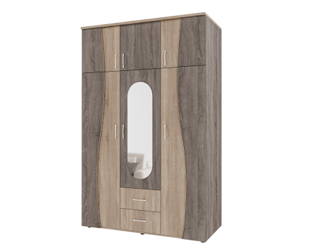 Dulap 3U S 120x50x198cm Sonoma+Truffe [4]