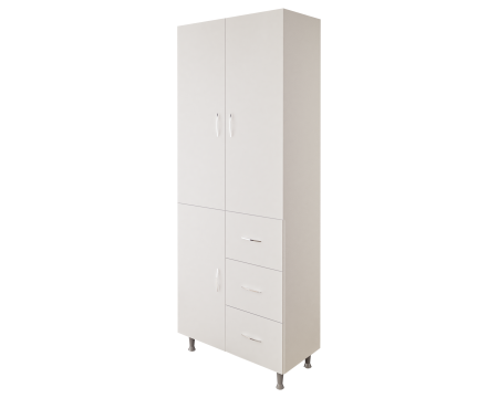 Dulap 3Usi -3S, 70x 35x 180 cm Alb [4]