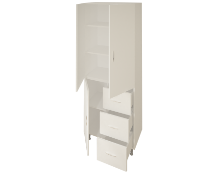 Dulap 3Usi -3S, 70x 35x 180 cm Alb [5]