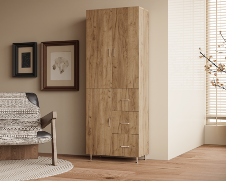 Dulap 3Usi -3S ,70x35x180 cm, Stejar K003 [1]