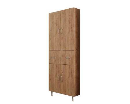Dulap 70X35X180 cm, 4Usi -1S Stejar K003 [5]
