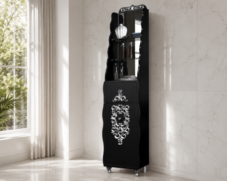 Dulap  Baie Temptation Negru 45x204x31 cm