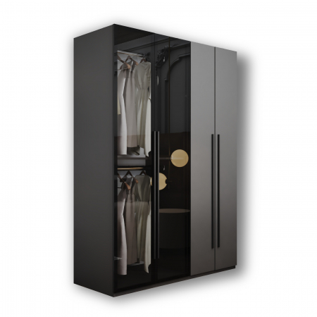 DULAP MONTREAL MDF CULOARE GRI 140x200x55 [4]