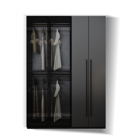 DULAP MONTREAL MDF CULOARE GRI 140x200x55 [3]