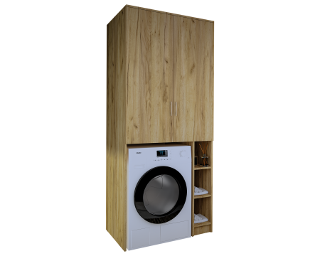 Dulap MS 2U Polite, 85x60X199 cm, Stejar K003 [6]