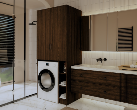 MOBILIER BAIE - Dulap MS 2U Polite, 85x60X199 cm, Wenge