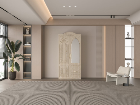 Dulap ZQW 011MDF 2 Usi  3 Sertare 100x52x211 cm