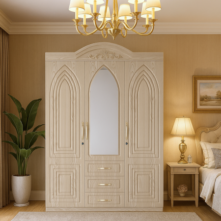 MOBILIER LIVING - Dulap ZQW-011MDF - 3U/3S, 150x50x200 cm