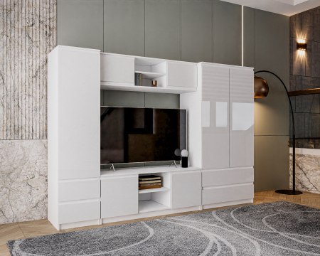Living Set - Living Chelsea Alb Acril 270x190x51cm