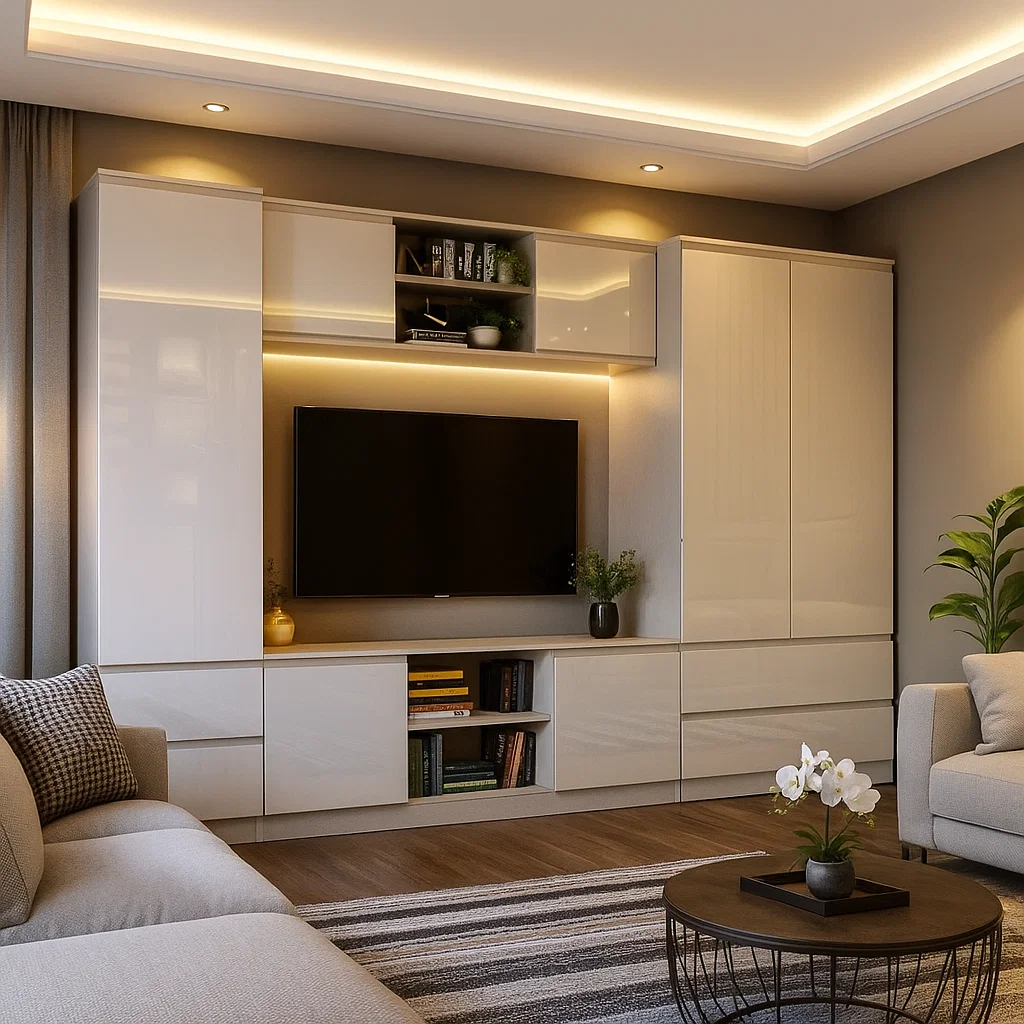 Living Set - Living Chelsea Alb Acril 270x190x51cm