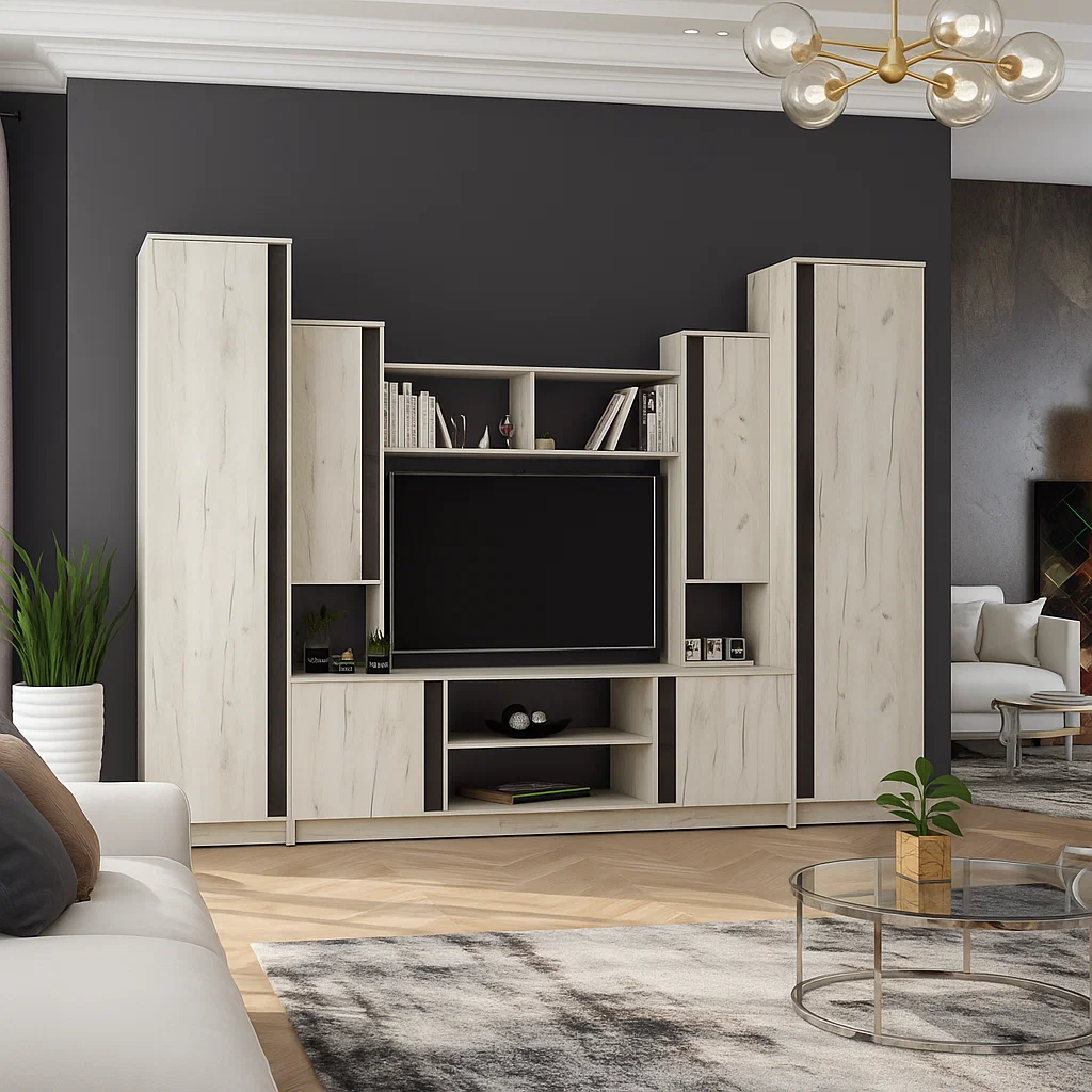 MOBILIER LIVING - Living Evelyn, 280X52X20 cm, Stejar k001