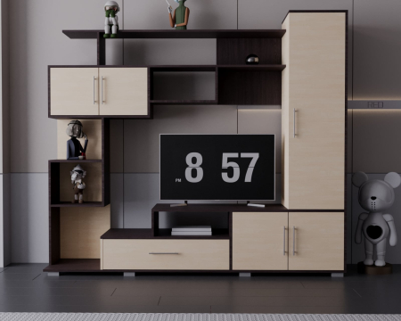 Living Pekin RO Wenge Mesteacan 210x40x179 cm