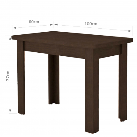 Masa bucatarie KC-6, 100x60x77cm wenge [1]