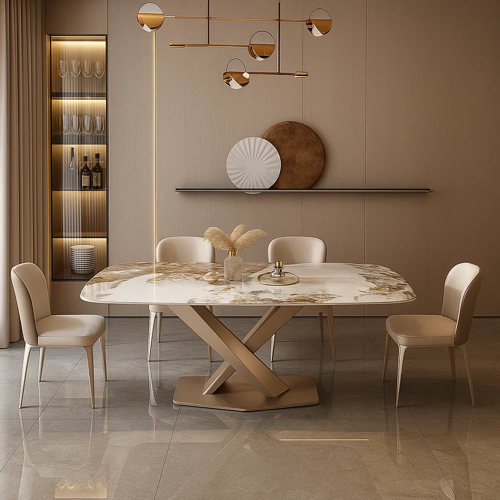 Masa dining 641 marmura alba [0]