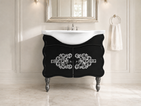 Masca baie cu lavoar Temptation Negru 87x90x51 cm