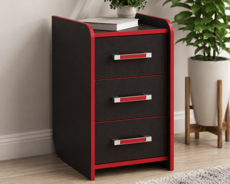Spatii depozitare - Noptiera birou PC KL 9.3 Wenge Rosu