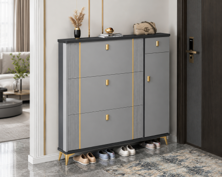Pantofare - Pantofar 113-602 MDF Grey  100x24x118 cm