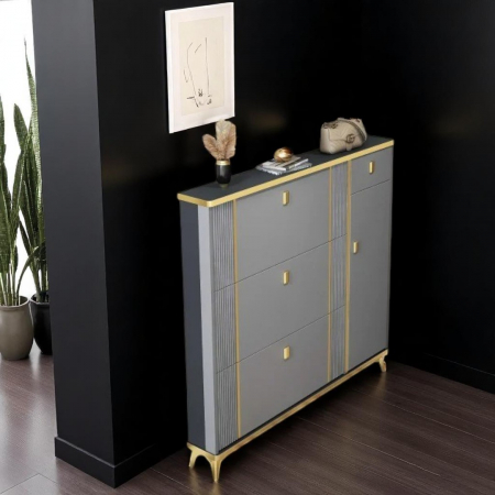 Pantofar 113-602 MDF Grey, 100x24x118cm [2]