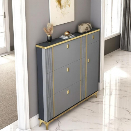 Pantofar 113-602 MDF Grey, 100x24x118cm [1]