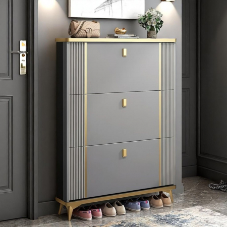 Pantofar 602 MDF Grey 100x24x118cm [1]