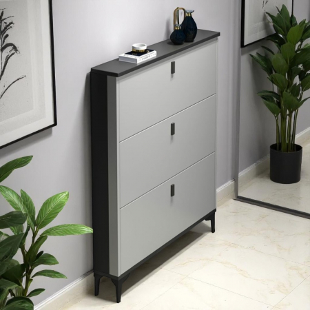 Pantofar 603 MDF Grey 100x24x118cm [3]