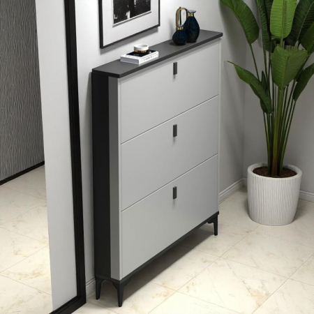Pantofar 603 MDF Grey 100x24x118cm [2]