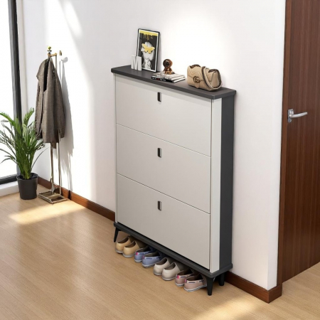 Pantofar 603 MDF White 90x24x118cm [1]