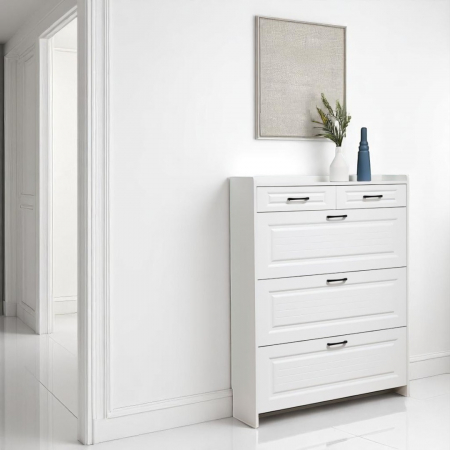 Pantofar H90 MDF White 90x24x120cm [0]